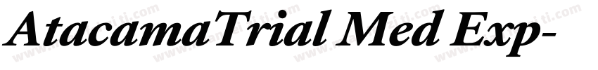 AtacamaTrial Med Exp字体转换